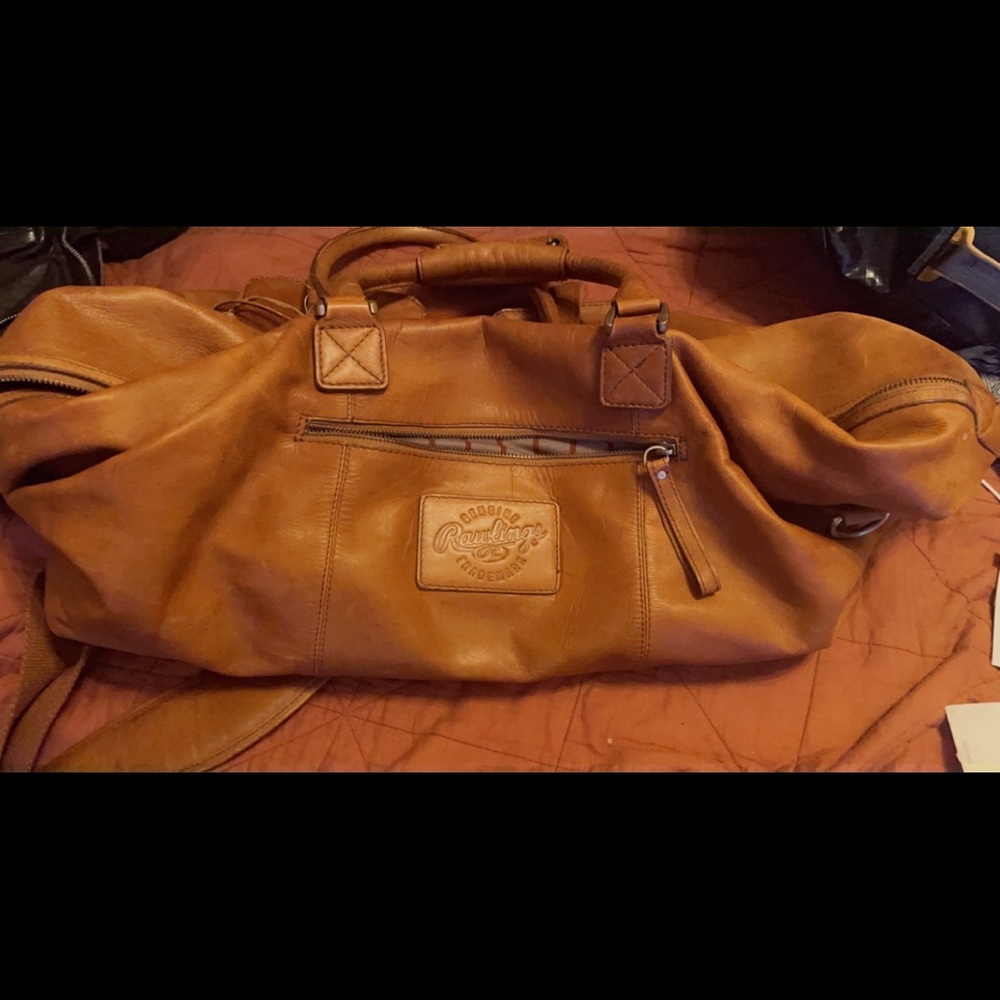 Rawlings leather duffle